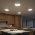 6-Pack LED Recessed Light Trim 5/6 Inch – Dimmable, 750LM, 5 Color Temperatures, HALO Baffle for Ceiling Can Lights