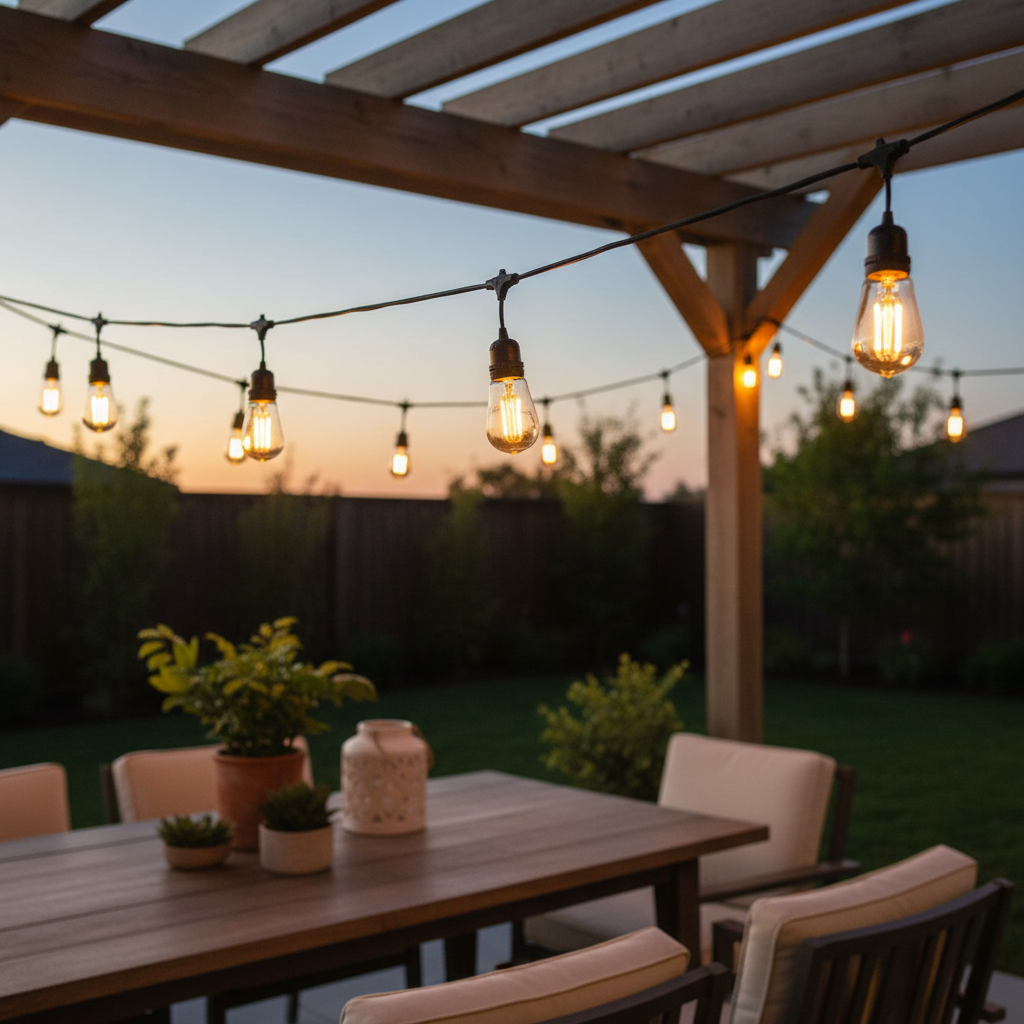 24-Pack LED S14 Replacement Bulbs Waterproof – 1W Vintage Edison, Dimmable, E26 Base, 2200K Warm White for Outdoor Patio String Lights