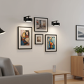 2-Pack Picture Lights Battery Operated – Wireless, Remote Control, Dimmable with Timer for Paintings & Art Display