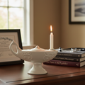 Prestige Medical Florence Nightingale Graduation Lamp – Large Ceramic Design, Off-White with Wax Candle for Nursing Students
