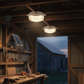 2-Pack Solar Ceiling Light with Motion Sensor – Dimmable 6000K/4000K/3200K, Remote Control, Day/Night Mode for Shed Patio Gazebo