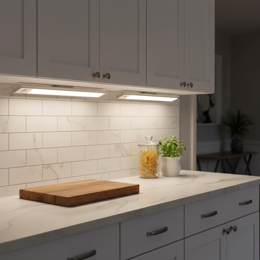 2-Pack Under Cabinet LED Lights – 76 LEDs, Motion Sensor, USB Rechargeable 1500mAh, Magnetic Dimmable for Kitchen & Closets