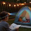 EverBrite LED Headlamp Rechargeable Kids – RGB Mode, 3 Light Modes, Adjustable Headband for Camping & Exploring