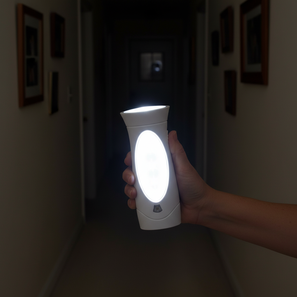 AMERELLE LED Emergency Light Triple Function – Rechargeable, Plug-In Flashlight Combo, Power Failure Ready for Home & Storm Backup