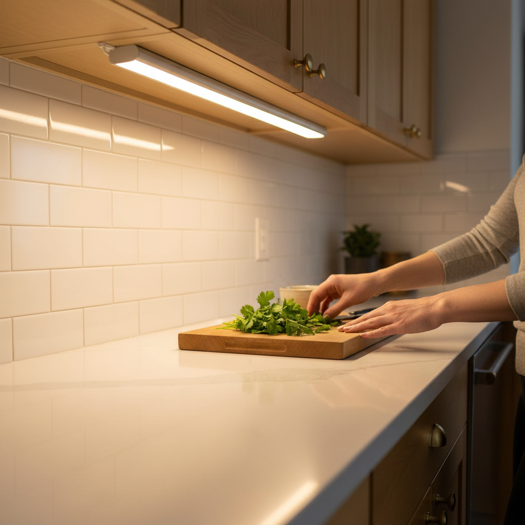 2-Pack Under Cabinet LED Lights Motion Sensor – 2200mAh USB Rechargeable, Magnetic Wireless Dimmable for Kitchen & Closets