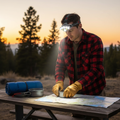 Victoper Rechargeable Headlamp 8 LED – High Lumen Super Bright, Red Light Mode, USB Waterproof for Camping & Outdoor Activities