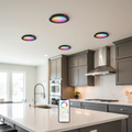 6-Pack Smart Recessed LED Lights 6 Inch – RGBCW Color Changing, 16W 1350LM, Dimmable Bluetooth & Alexa Compatible for Ceiling Installation