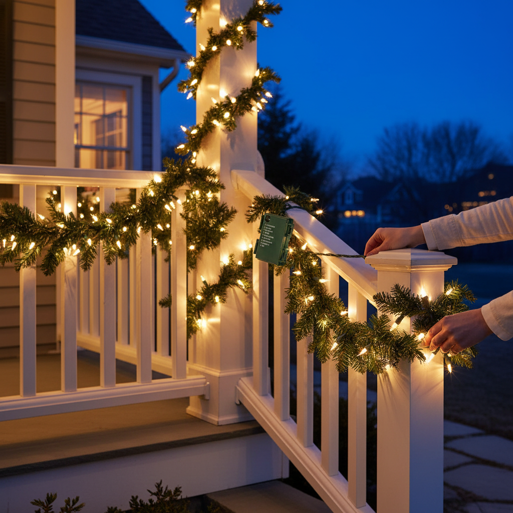 2-Pack Battery Operated Christmas Lights – 100 LED 32FT Waterproof String Lights, 8 Modes, Warm White for Indoor & Outdoor Tree Decor