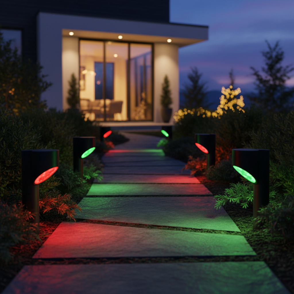 6-Pack MR16 GU5.3 LED Bulbs Red Green – 5W (50W Halogen Equiv.), 12V, 38° Beam Angle for Christmas Holiday Outdoor Landscape Lighting