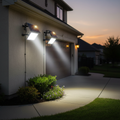 2-Pack Solar LED Outdoor Lights – 299 LED 1000 Lumens, IP65 Waterproof, Dusk to Dawn for Front Door & Garage Security