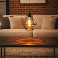 1-Pack LED Vintage Diamond Light Bulb – 2175K Amber Glow, Antique Edison Style, Dimmable for Home Decor & Dining