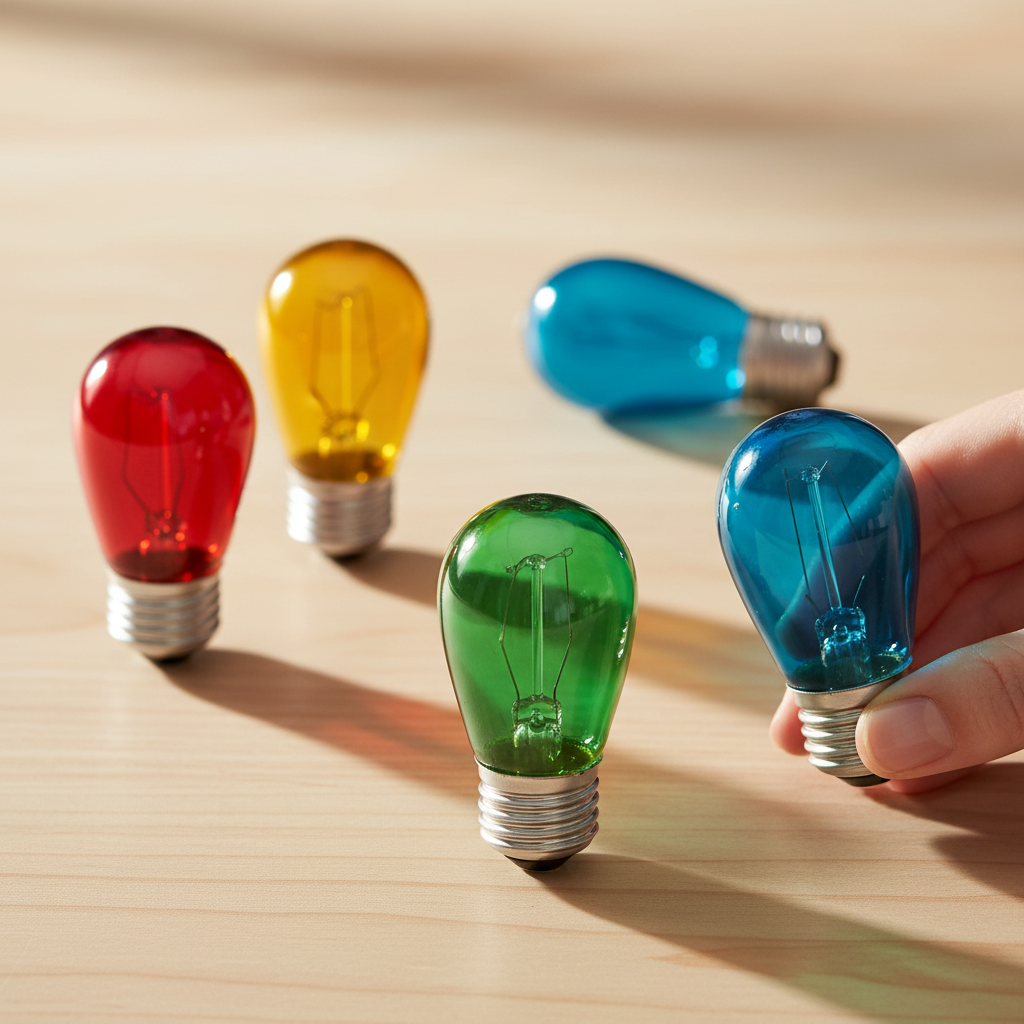 24-Pack S14 LED String Light Bulbs Colored – 1W Shatterproof Waterproof Multi-Color E26 Base for Outdoor & Indoor Decor