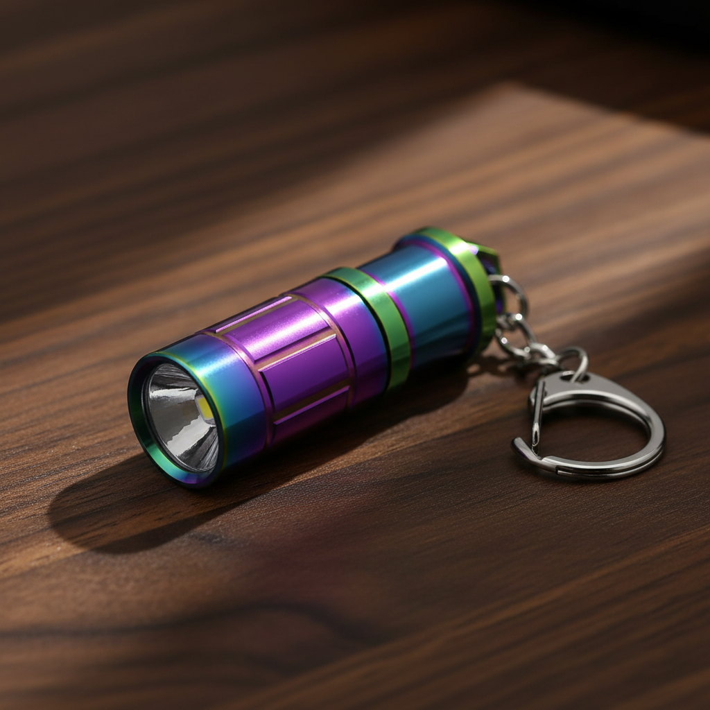 Nitefox E1 Keychain Flashlight Micro – 6g Ultra Lightweight, 12Hr Runtime, Waterproof Stainless Steel for EDC & Emergency