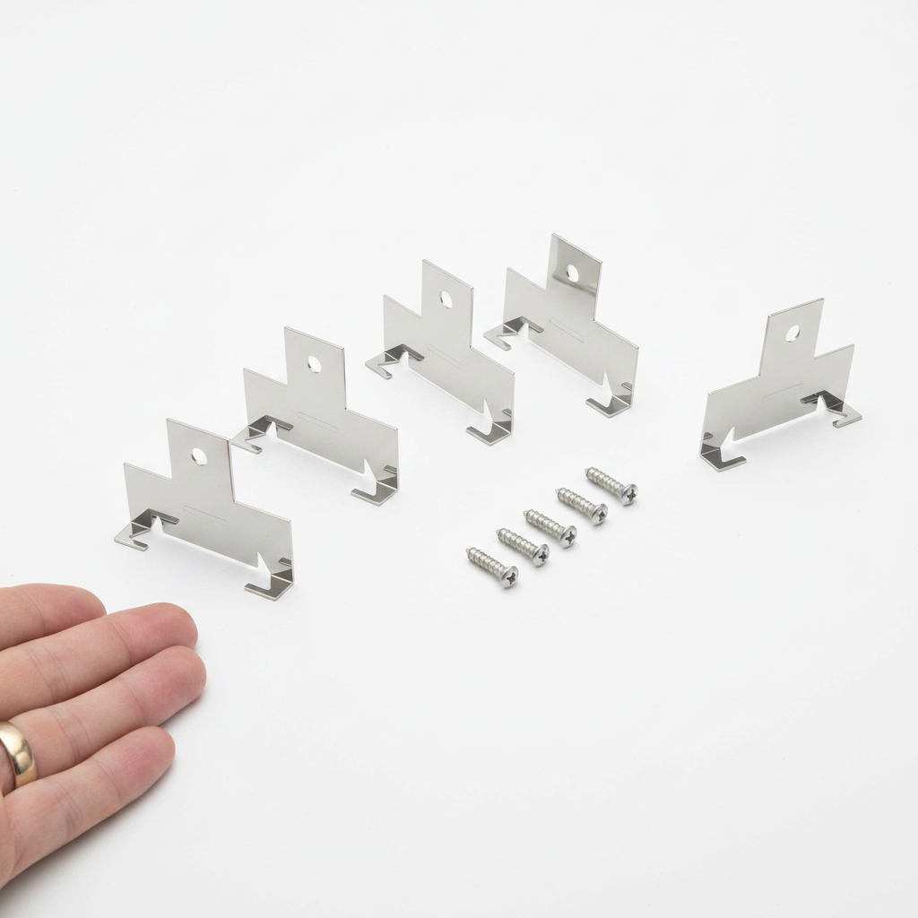 24-Pack Retrofit Recessed Light Clips – Stainless Steel C-Clips with Self-Tapping Screws for 5-6 Inch Downlight Housing