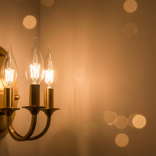 12-Pack E12 Candelabra Bulbs 60W Clear Incandescent – B10 Candle Shape, Dimmable, 120V for Chandeliers & Ceiling Fans