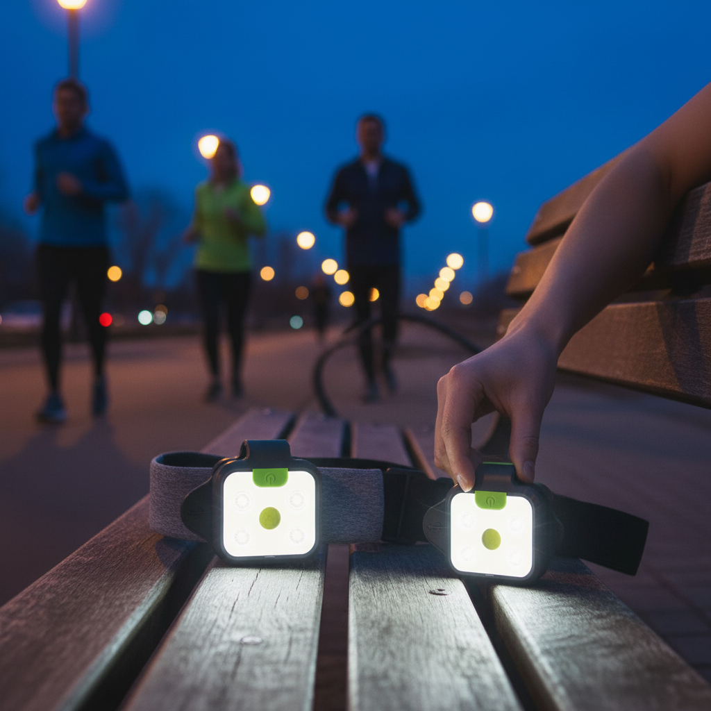 2-Pack LED Running Lights Clip-On – 4 Modes, USB Rechargeable, Lightweight for Night Runners & Joggers